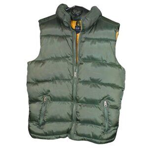 Gap Kids Dark Green Puffer Vest XXL (14-16)